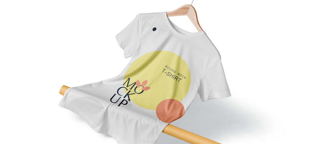 maqueta de camiseta de cuello redondo Copigraf Castellón